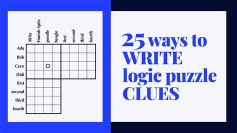 does Logic Puzzle change the clue.